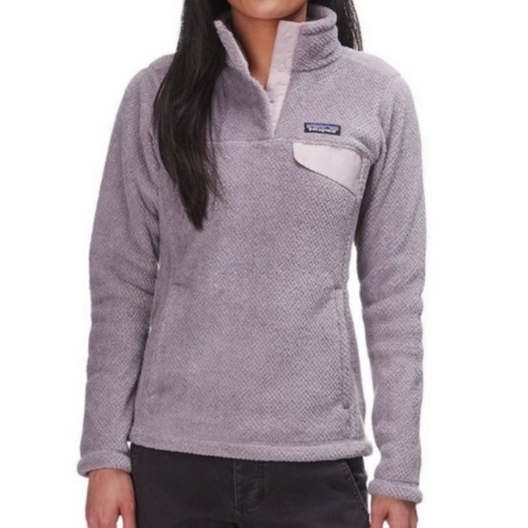 Patagonia Re-Tool Snap-T Lilac Fleece Pullover Fleece Jacket - L - Picture 15 of 15